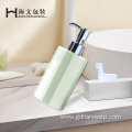 Cylinder Green 200ml 250ml Lotion Bottle With Pump